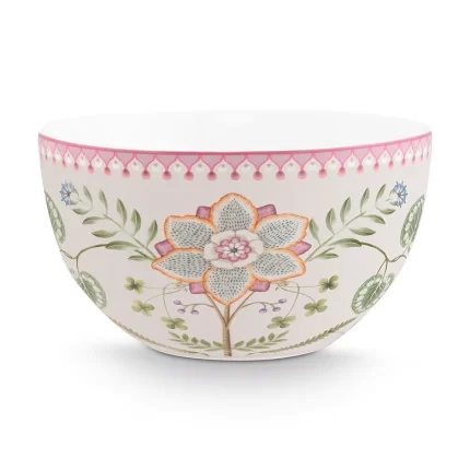 Tigela Porcelana Off White Lily&Lotus Pip Studio