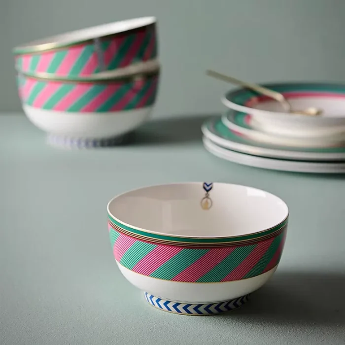 Tigela Rosa e Verde Pip Chique Pip Studio