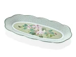 Travessa Apple Blossom Horticool Green Bone China Tea Delight