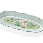 Travessa Apple Blossom Horticool Green Bone China Tea Delight