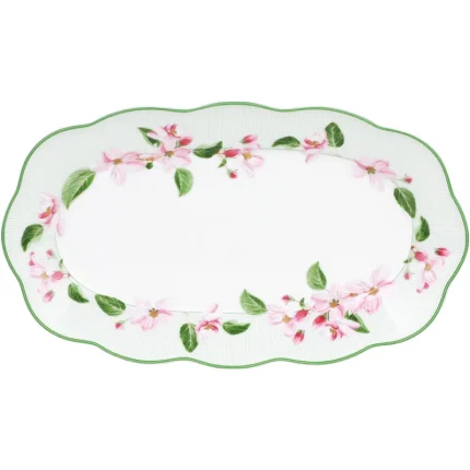 Travessa De Porcelana Apple Blossom Horticool Bone China Tea Delight