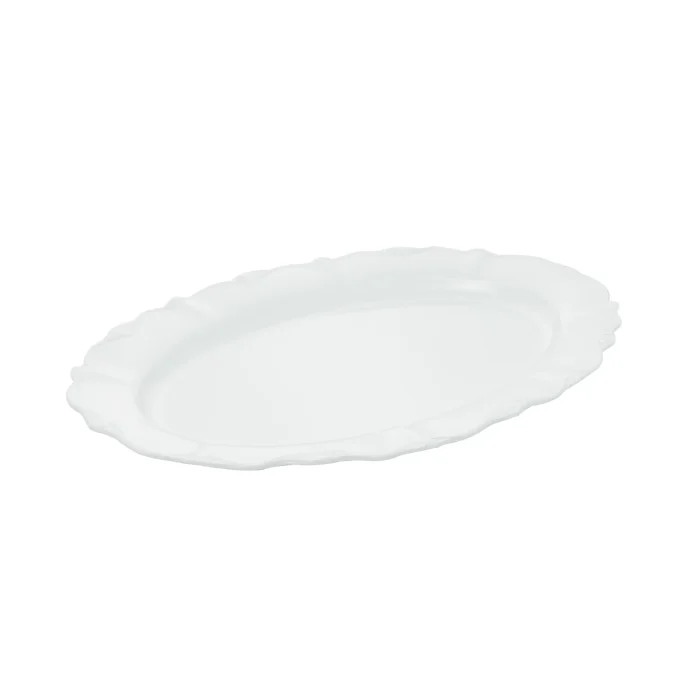 Travessa De Servir Porcelana Branca Fancy Wolff 33 Cm