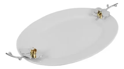 Travessa Oval Grande Orquídea Design By Somers