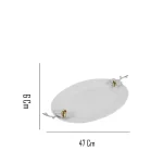 Travessa Oval Média Orquídea Design by Somers