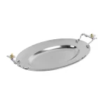 Travessa Oval Pequena (Inox) Orquídea Design By Somers