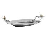 Travessa Oval Pequena (Inox) Orquídea Design By Somers