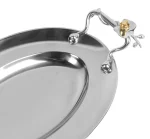 Travessa Oval Pequena (Inox) Orquídea Design By Somers