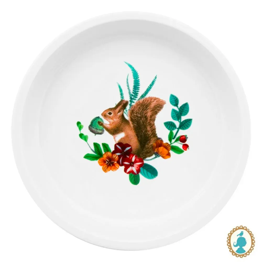Travessa Para Forno Redonda squirrel Azul Winter Wonderland Pip Studio Edição Limitada Travessa Para Forno Redonda squirrel Azul Winter Wonderland Pip Studio Edição Limitada