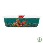 Travessa para Forno Squirrel Porcelana Verde Winter Wonderland Pip Studio Edição Limitada