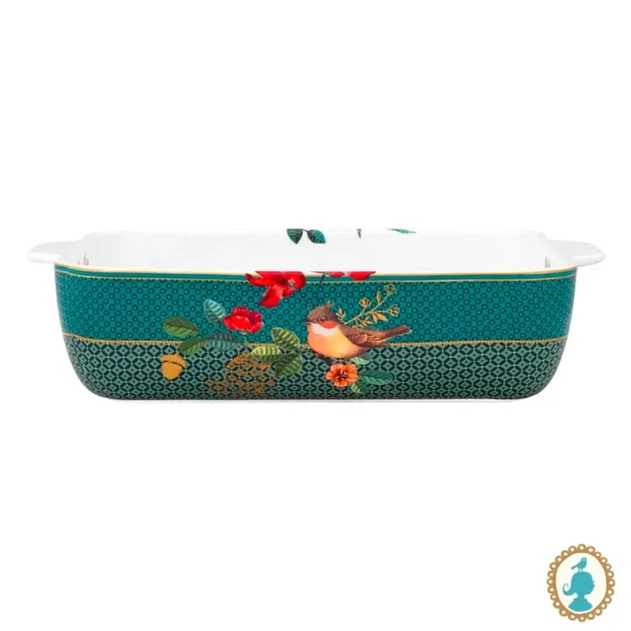Travessa para Forno Squirrel Porcelana Verde Winter Wonderland Pip Studio Edição Limitada