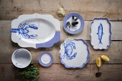 Travessa Porcelana Lobster Royal Yerseke Pip Studio