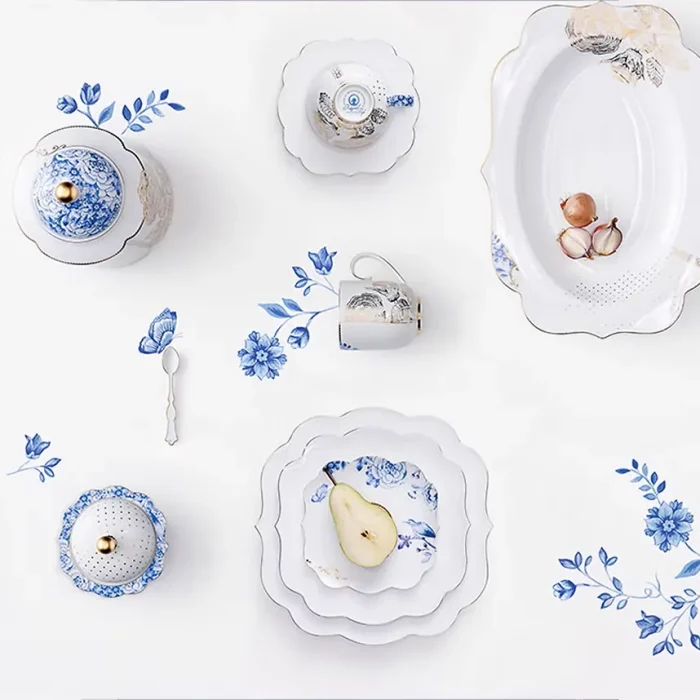 Travessa Porcelana Oval Royal White Pip Studio