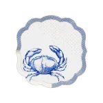 Travessa Quadrada Porcelana Crab Branco Royal Yerseke Pip Studio
