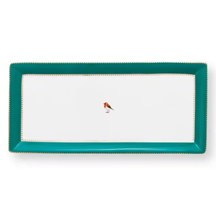 Travessa Retangular Esmeralda 33 Cm Love Birds Pip Studio