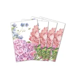 Kit 4 guardanapos de Algodão 50x50 cm Wild Hydrangea