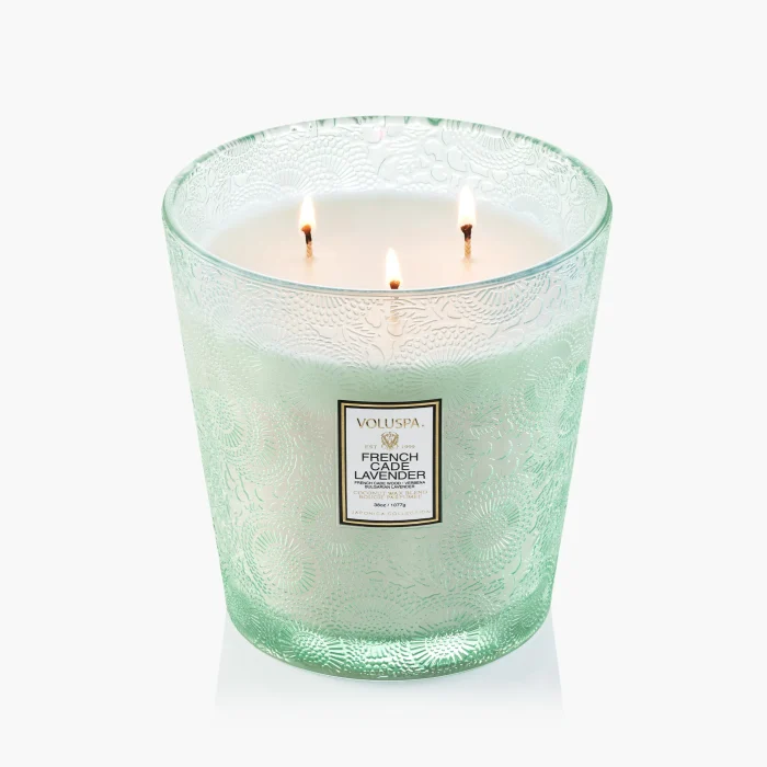 Vela Vaso 3 Pavios 80h French Cade Lavender